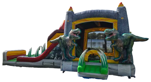 Lava Raptor XL Wet Dry Combo Water Slide & Bounce House