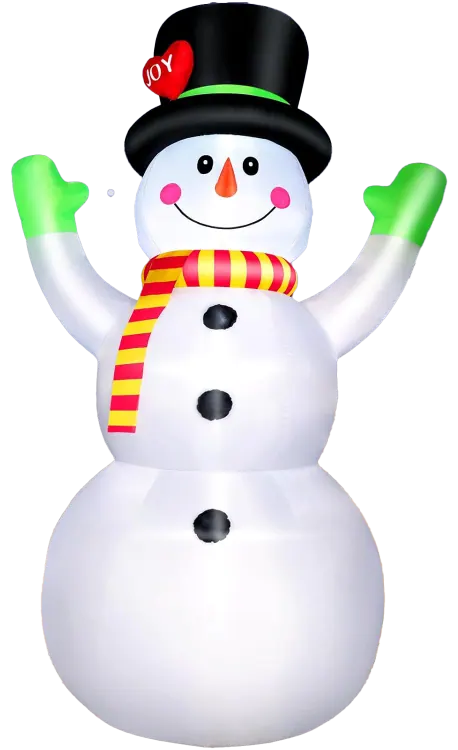 10ft Inflatable Snowman with LED Lights