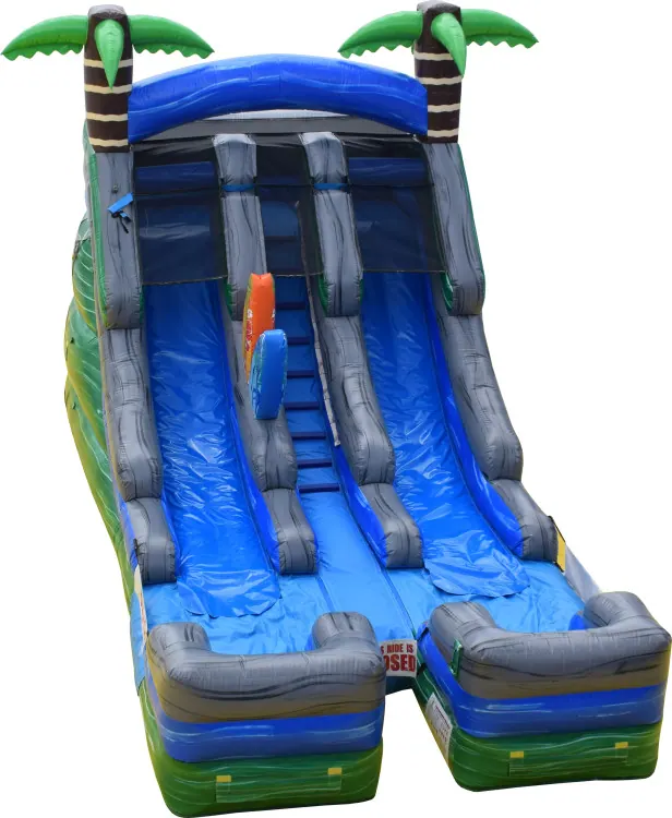 16ft Dual Lane Surf's Up Water Slide