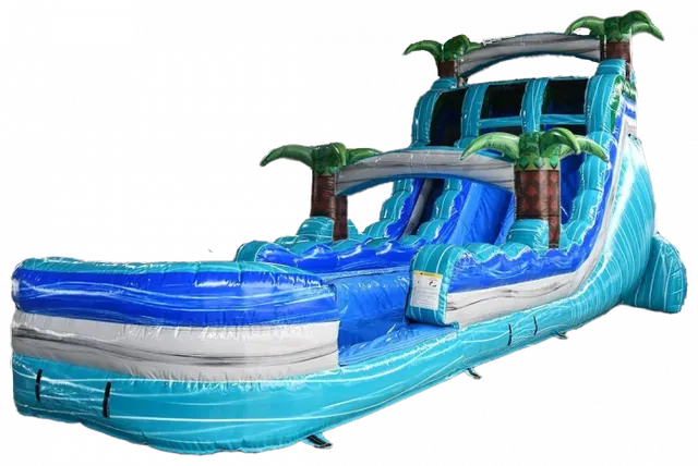 20ft Double Lane Bahama Splash Water Slide