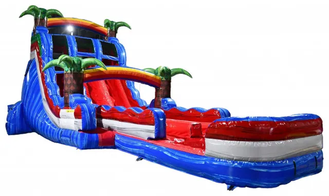 20ft Double Lane Baja Splash Water Slide