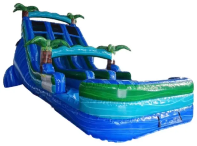 20ft Double Lane Island Drop Lane Center Climb with XL Pool