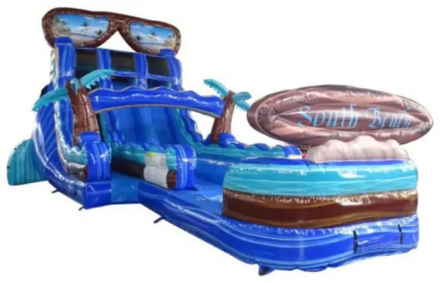 20ft Double Lane South Beach Water Slide
