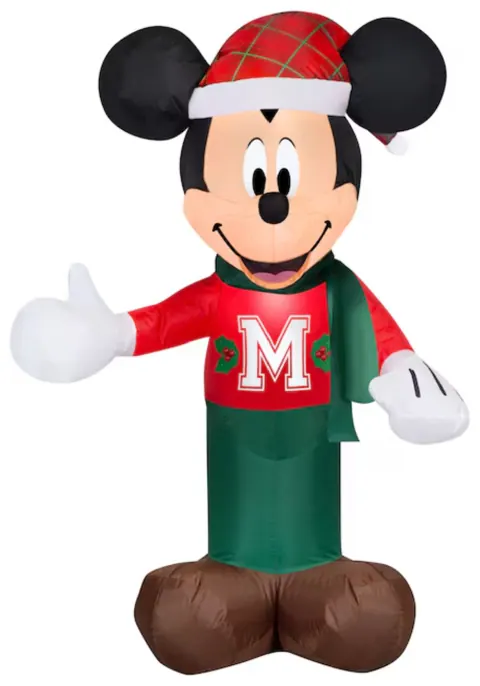 3.5 FT Mickey Holiday Inflatable with LED Lights