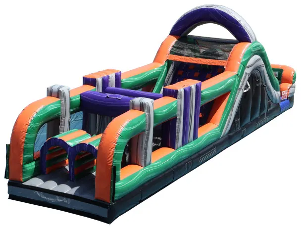 48' Dual Lane Adventure Obstacle Course (Wet & Dry)