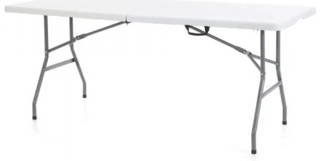 6ft White Plastic Folding Tables