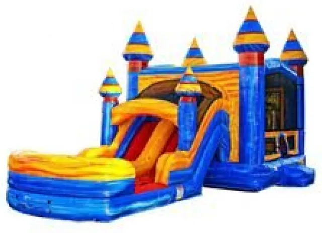 Melting Arctic Bounce House With Double Slide Combo