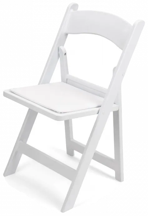 White Resin Padded Garden Chair