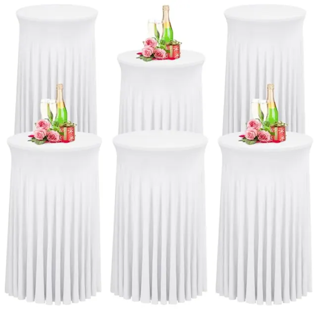 White Wavy Cocktail Linen